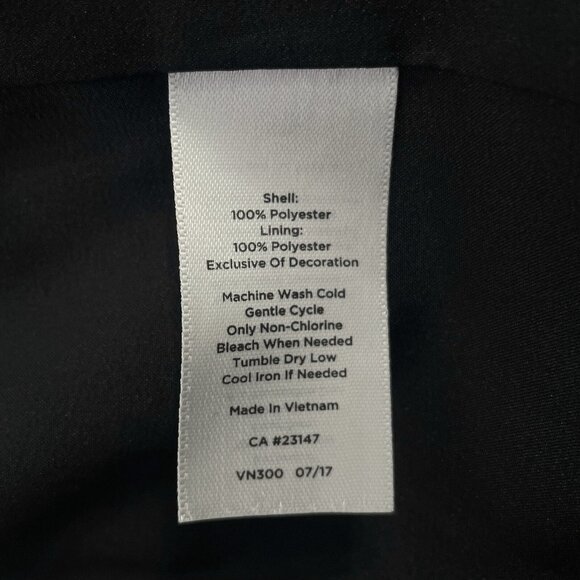 Talbots Womens Sheath Dress Size 4 Lined 3/4 Bell Sleeves Mesh Detail Zip Back - Picture 9 of 9